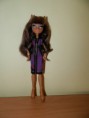 MONSTER HIGH - fialové šaty pro Clawdeen Volf